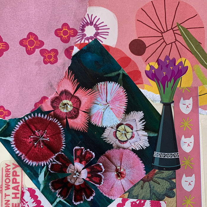 collage fleurs-atelier creatif-initiation kintsugi