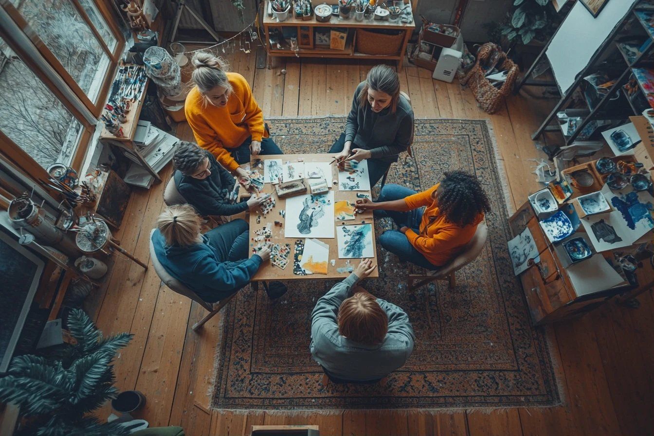 Quels avantages existe-t-il à pratiquer l'art thérapie dans un cadre collectif ?