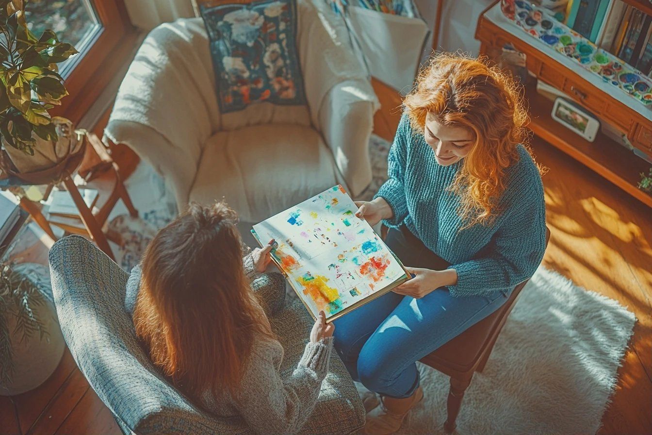 art thérapie : peut-on partager son journal créatif avec un thérapeute ?